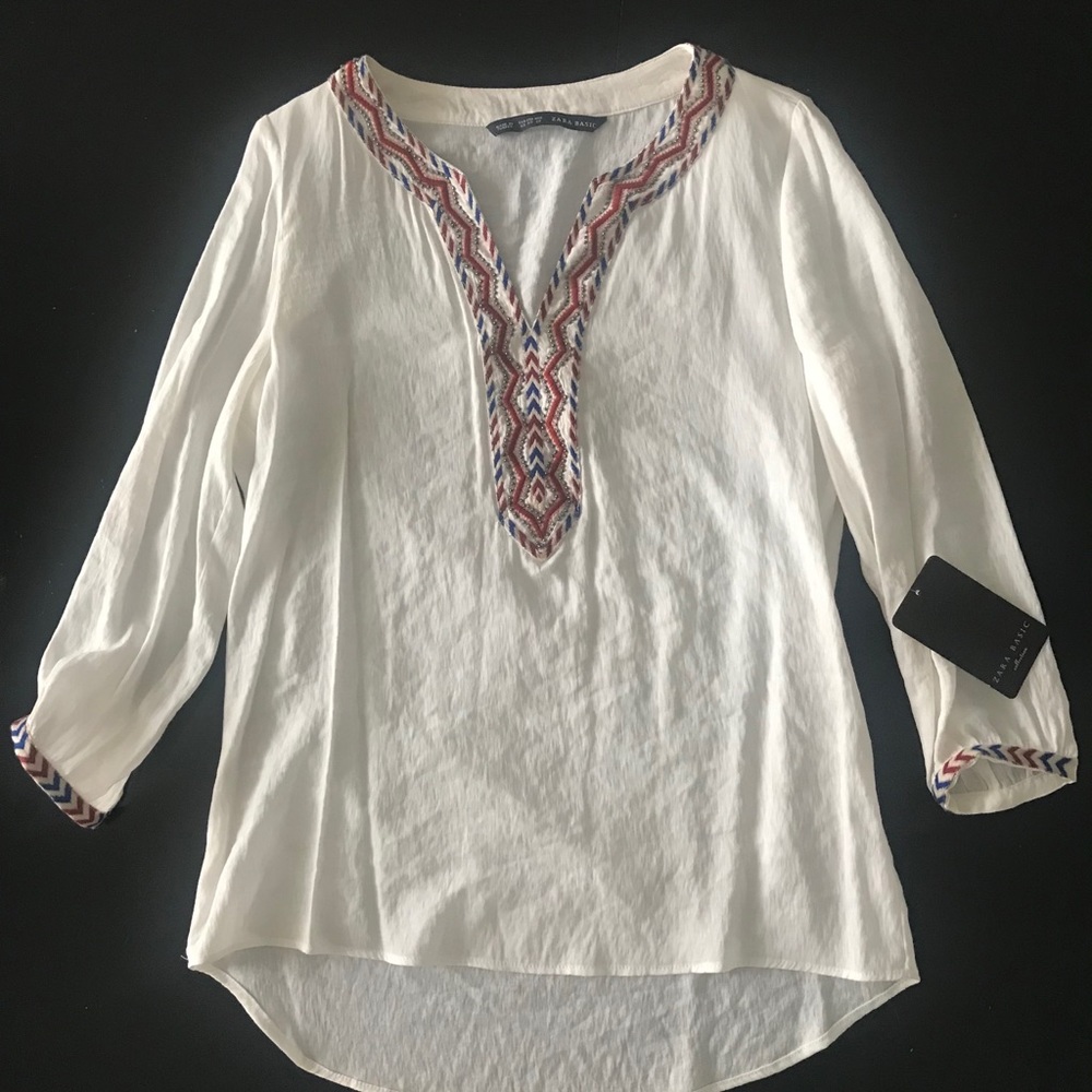 Brand new white Zara Blouse
